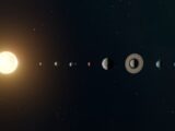 Stunning depiction of the solar system featuring planets and the sun in space.