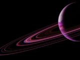 a picture of saturn taken with a telescope lens