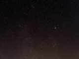 A mesmerizing view of the starry night sky captured in Královéhradecký kraj, Česko.