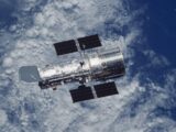 an image of a satellite in the sky