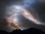 two very large objects in the sky