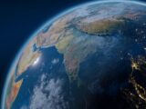 a view of the earth from space
