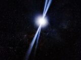 Stunning cosmic scene with a bright light and stars, evoking wonder and the mysteries of the universe.