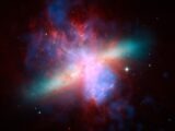 a very large and colorful object in the sky