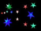 a bunch of stars that are lit up in the dark