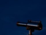 telescope on post outdoors
