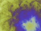 Abstract swirling colors of yellow and purple