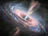 an image of a very large and colorful object in the sky